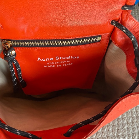 Acne Rope Backpack red leather - Picture 11 of 12